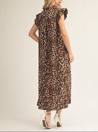 Leopard Button-Down Dress