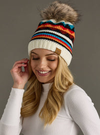Colorful Pom Beanie