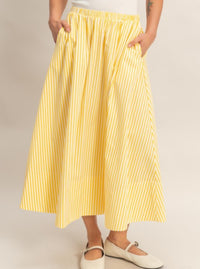 Striped Skirt | Yellow