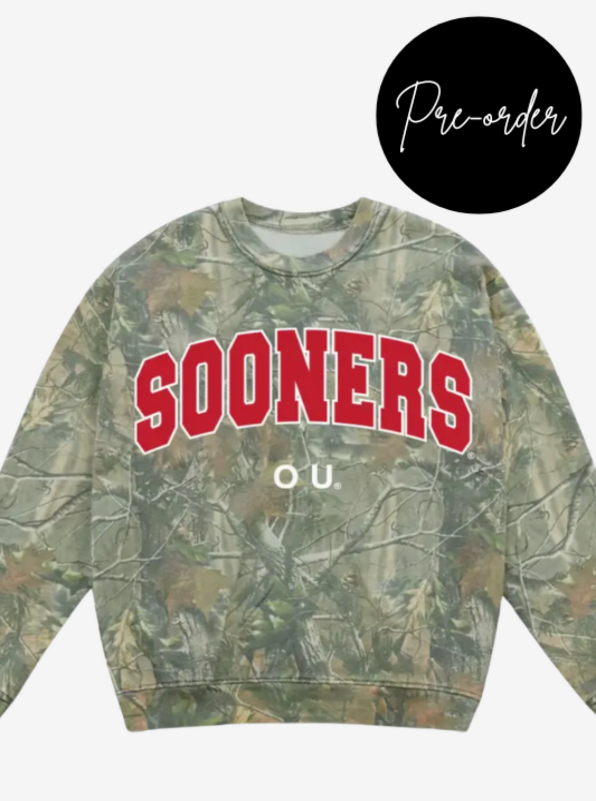 *Pre-Order* OU Sooners Camo Graphic Sweatshirt