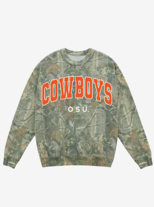 *Pre-Order* OSU Cowboys Camo Graphic Sweatshirt