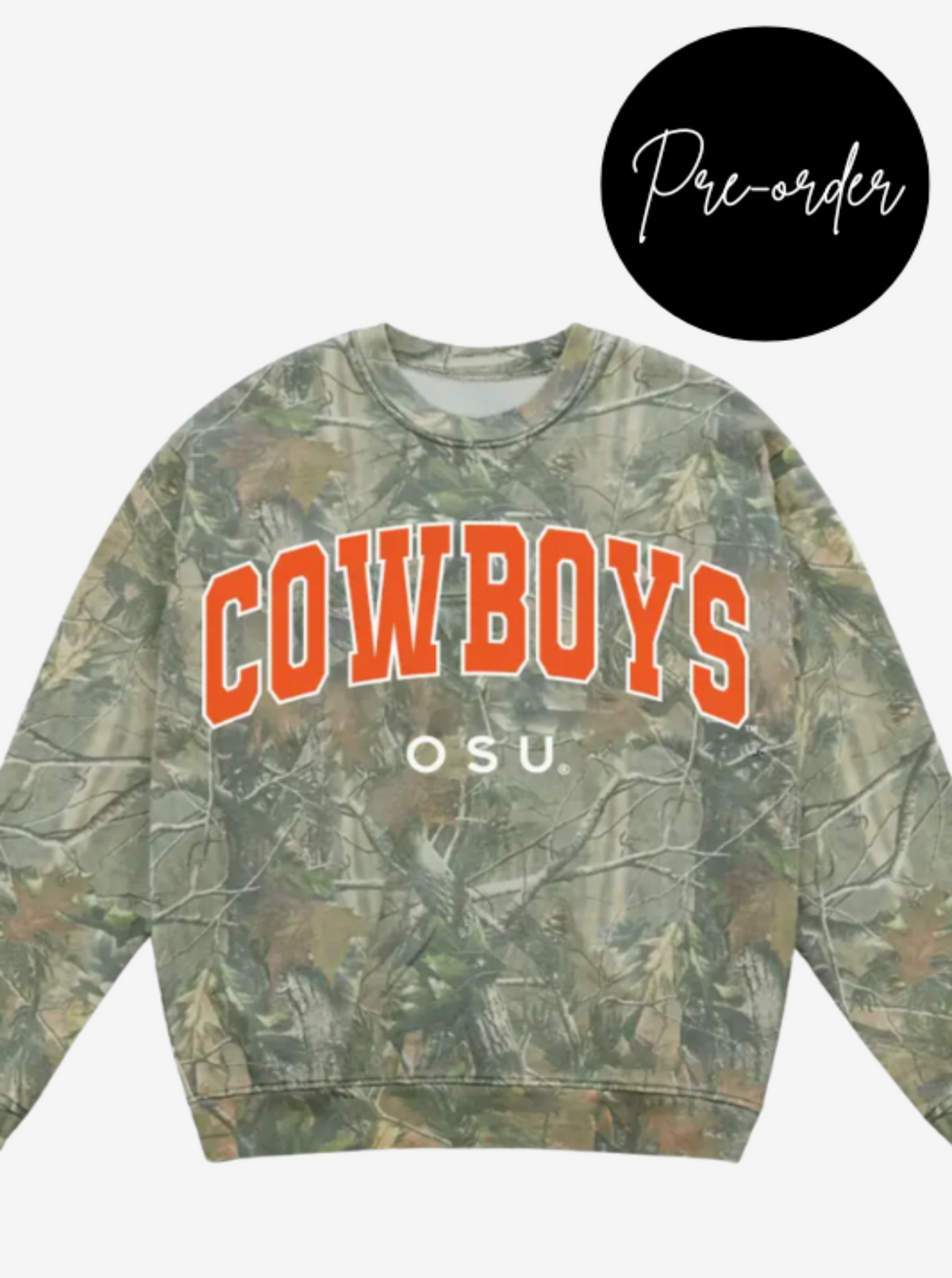 *Pre-Order* OSU Cowboys Camo Graphic Sweatshirt