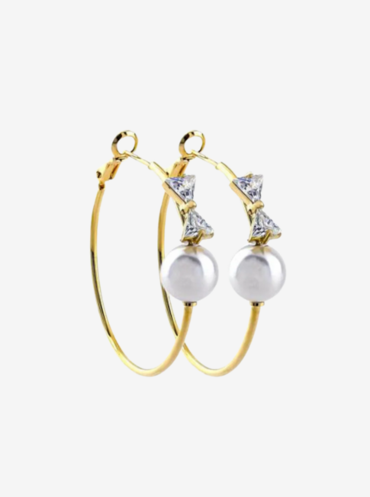 Erimish Dainty Bow Hoop Earrings | Gold