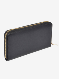 Studded Wallet With Chain Strap | Black