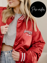 * Pre-Order * OU Sooners Satin Jacket
