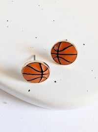 Basketball Stud Earrings