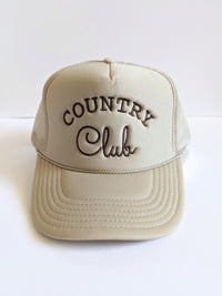 Country Club Trucker Hat | Sand