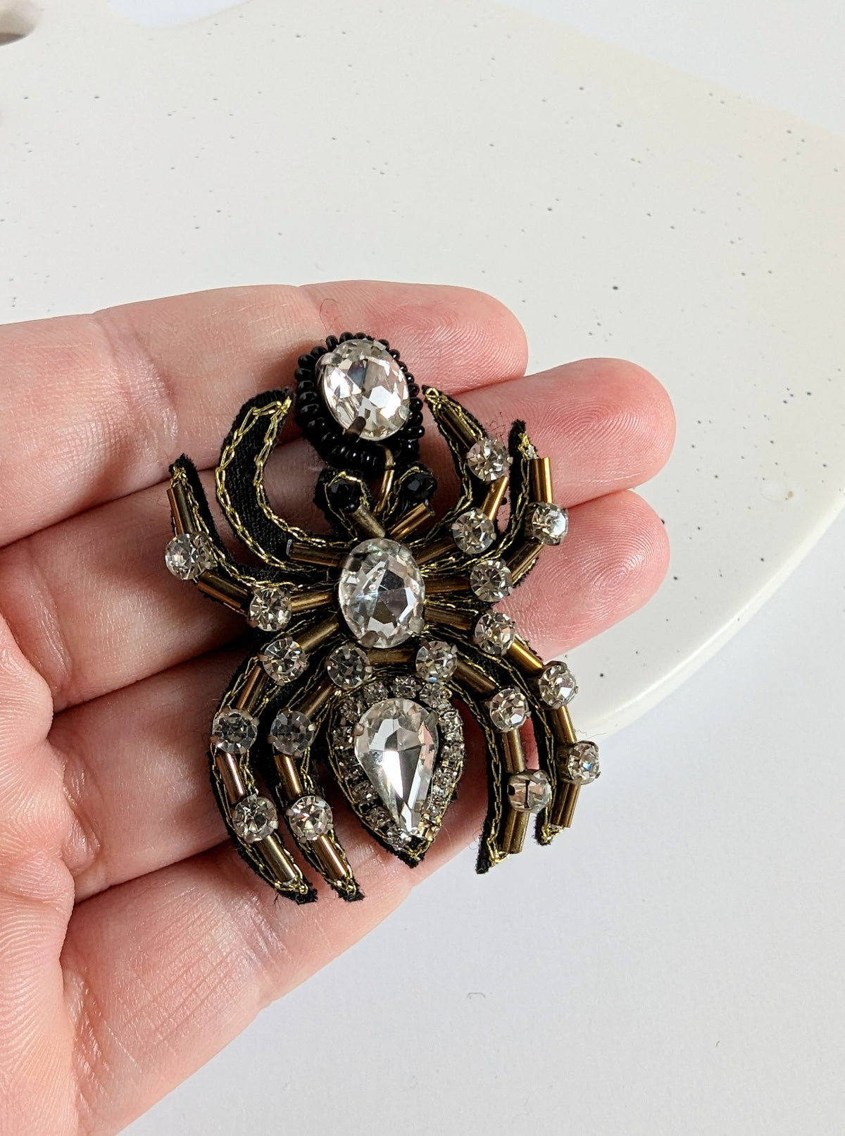 Spider Rhinestone Earrings