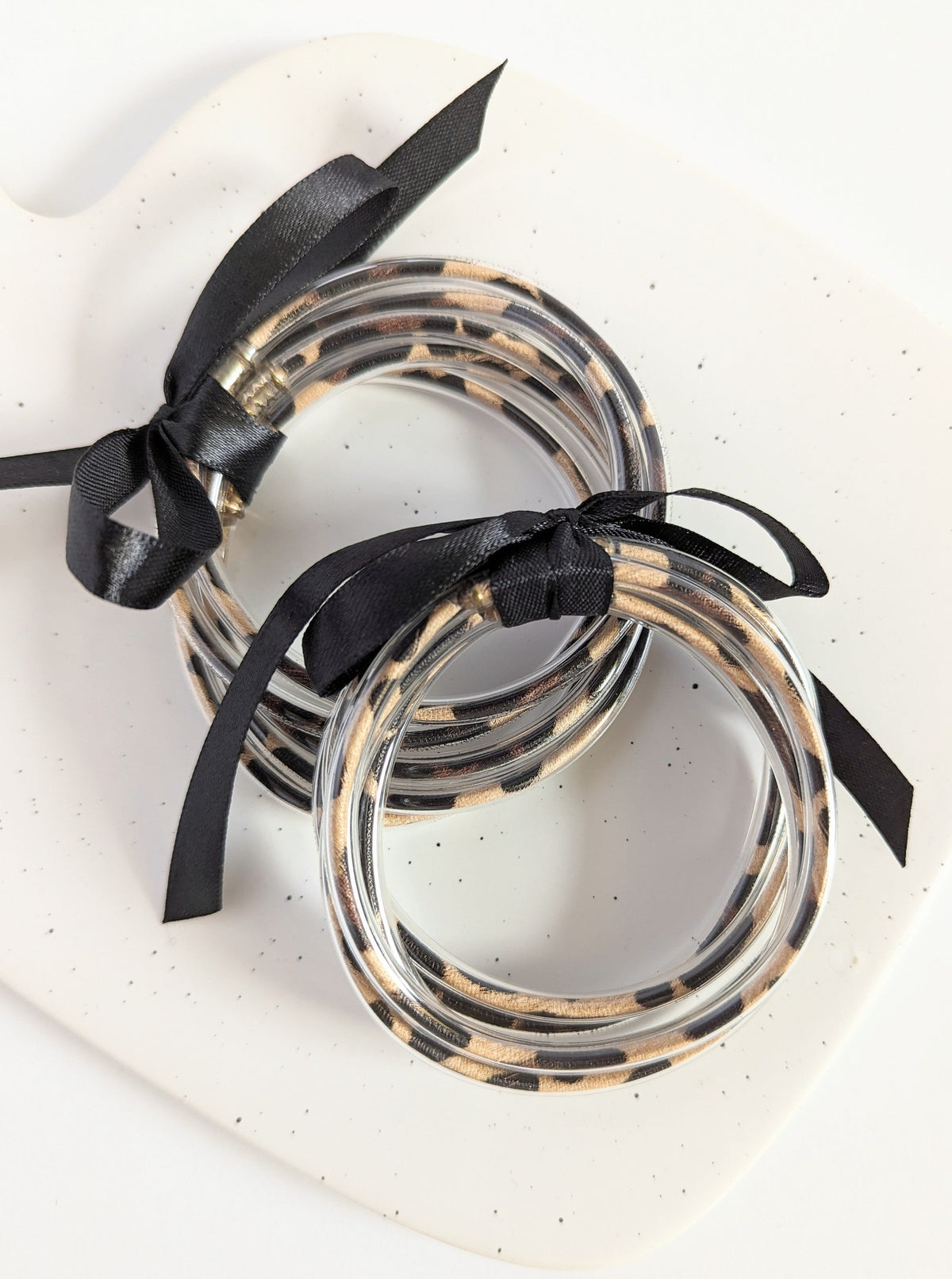 Jelly Tube Bracelet Set | Leopard