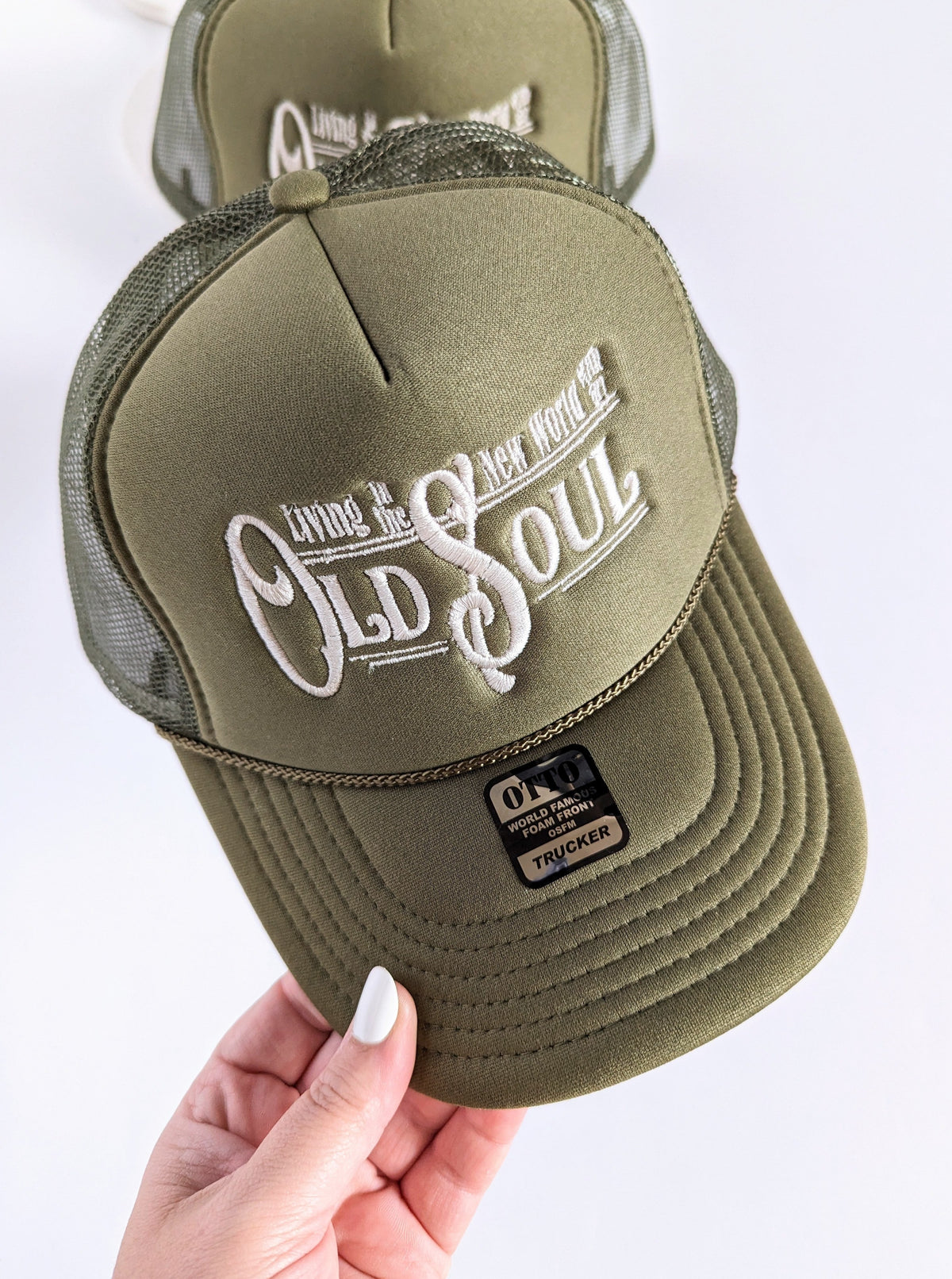 Old Soul Trucker Hat | Olive Green