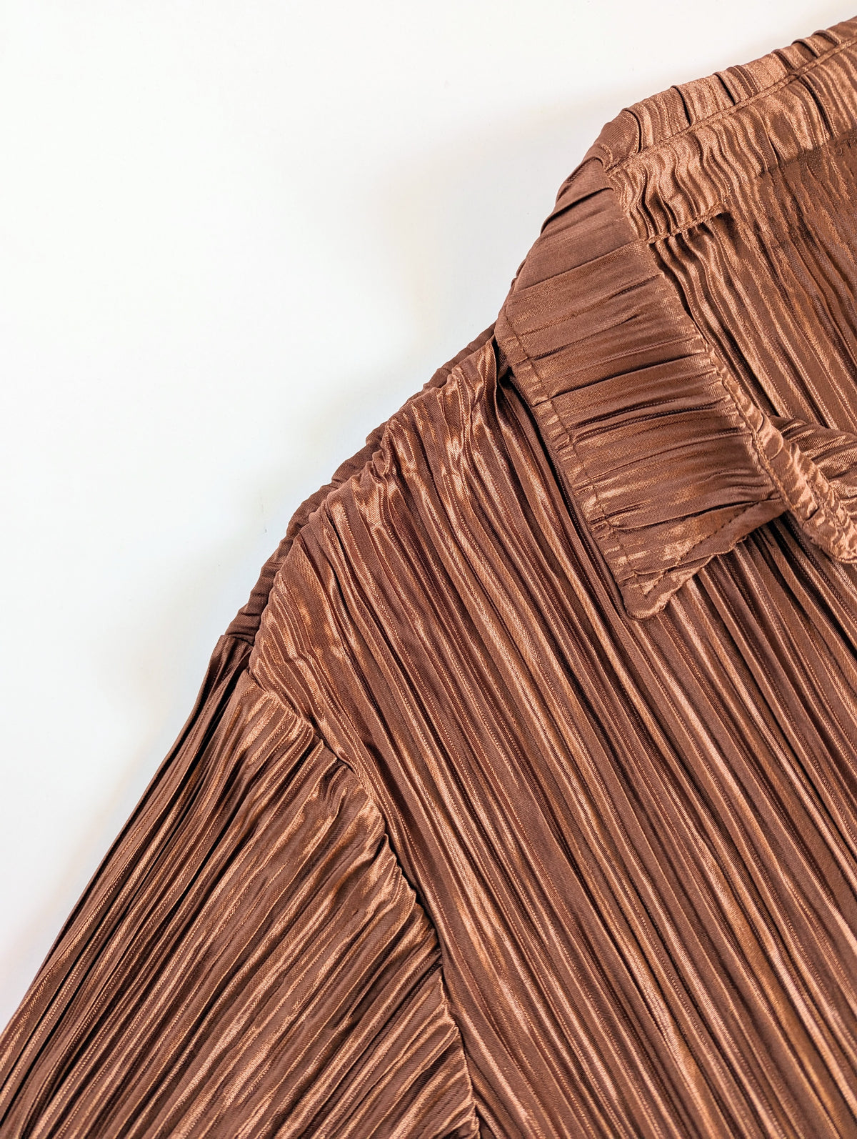 Pleated Pant Set | Bronzy Brown