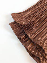 Pleated Pant Set | Bronzy Brown