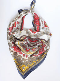 Paisley Scarf | Red, White & Blue