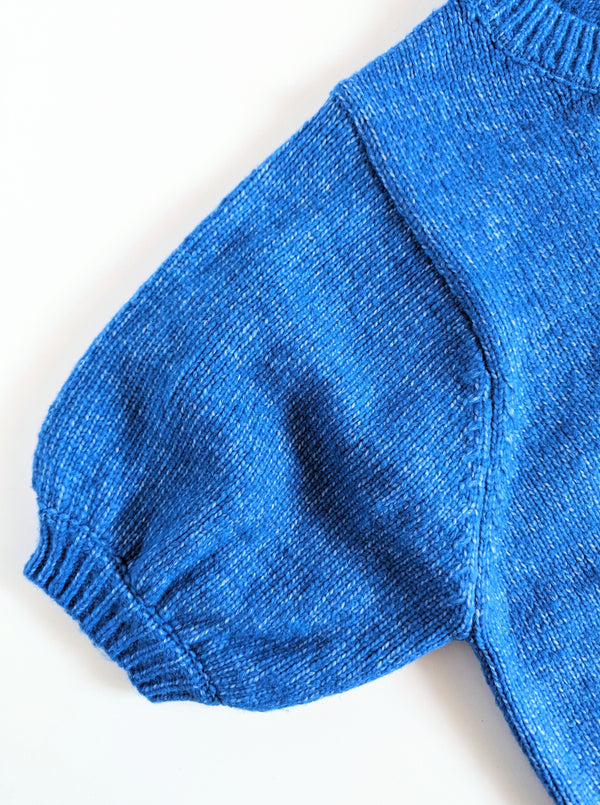 Spring Elegance Sweater Top | Blue