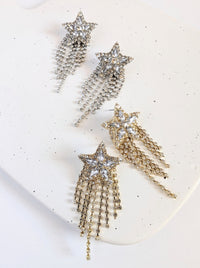 Rhinestone Cowgirl Earrings | Gold & Silver