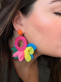 Tropicana Earrings | Fuchsia