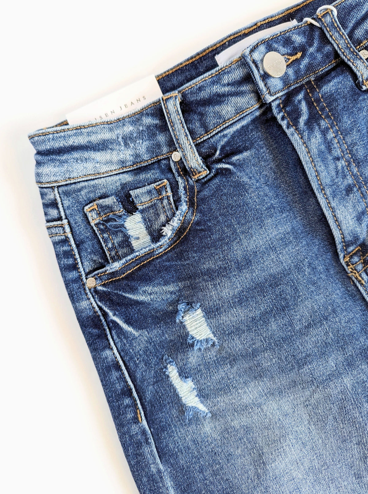 High-Rise Jean Skirt | Medium Wash