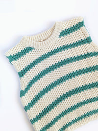 Sleeveless Sweater Top | Green
