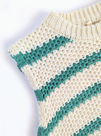 Sleeveless Sweater Top | Green