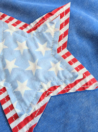 Star Patchwork Top | Blue