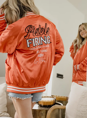 OSU Satin Jacket | Orange