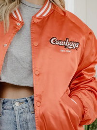 OSU Satin Jacket | Orange