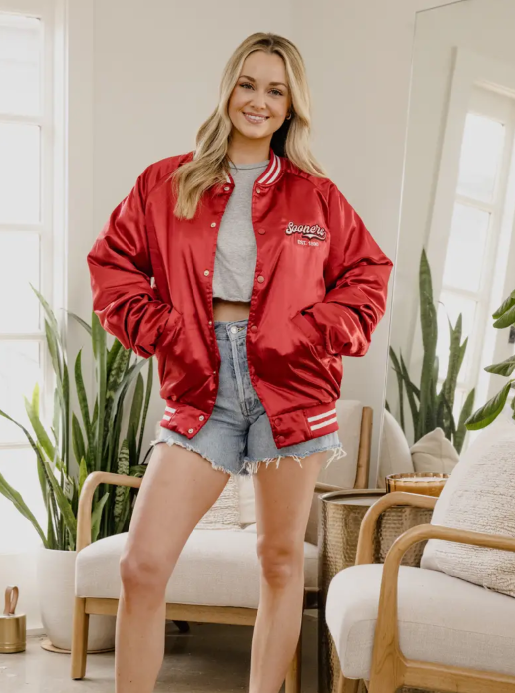 * Pre-Order * OU Sooners Satin Jacket