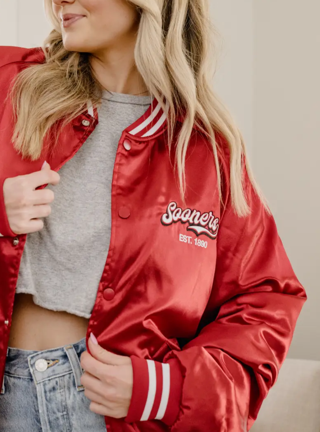 * Pre-Order * OU Sooners Satin Jacket