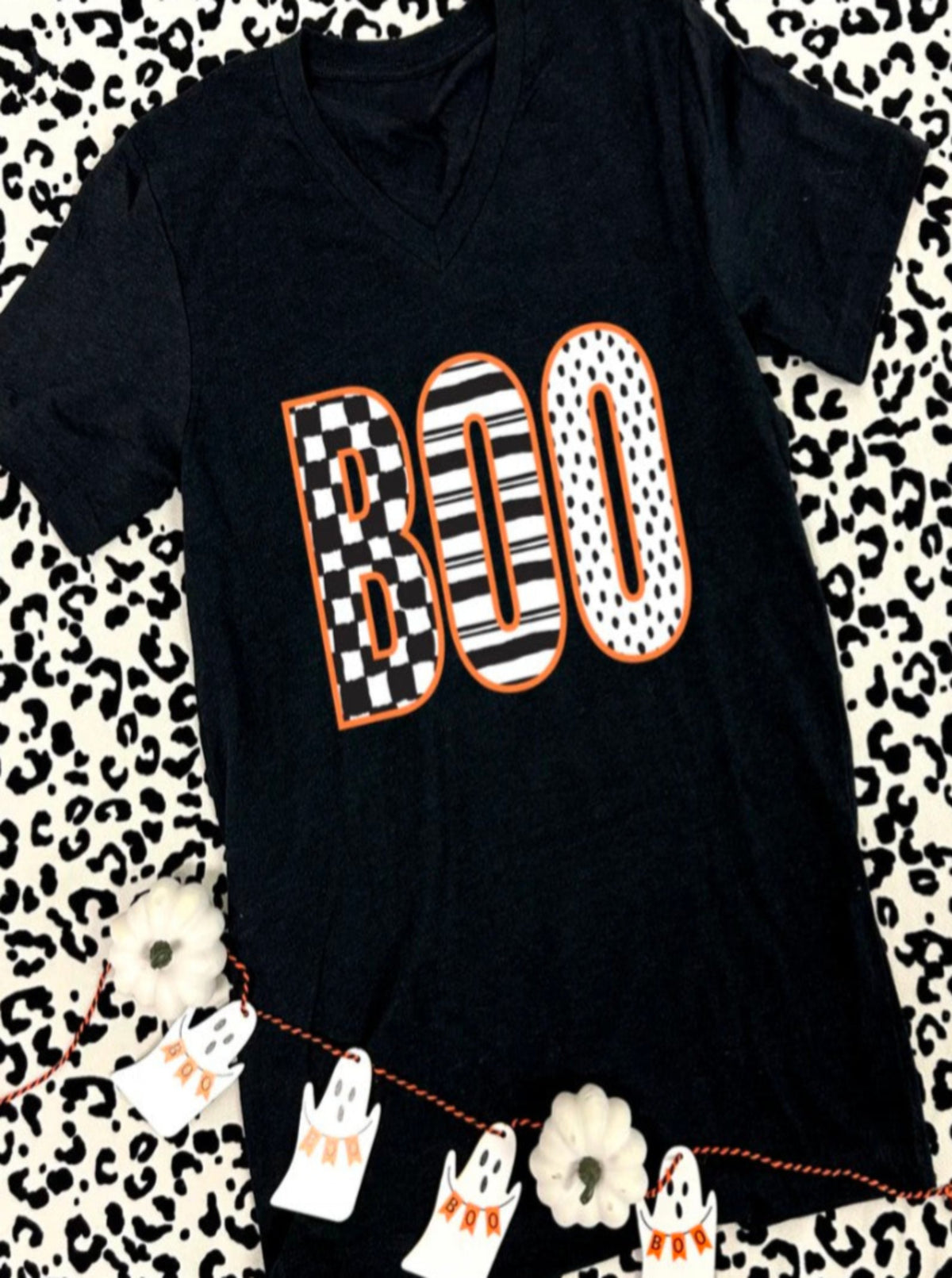 BOO Graphic Tee | Heather Black