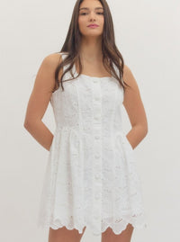 Eyelet Dress | White