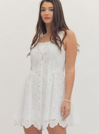 Eyelet Dress | White