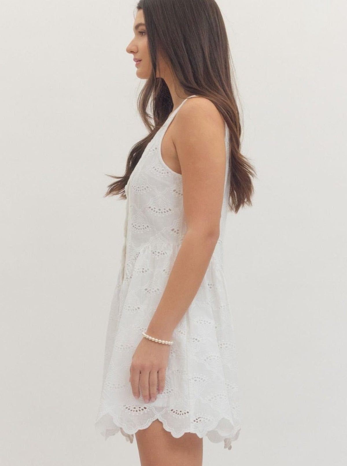 Eyelet Dress | White