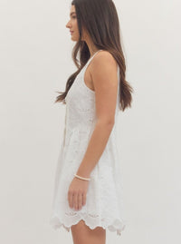 Eyelet Dress | White