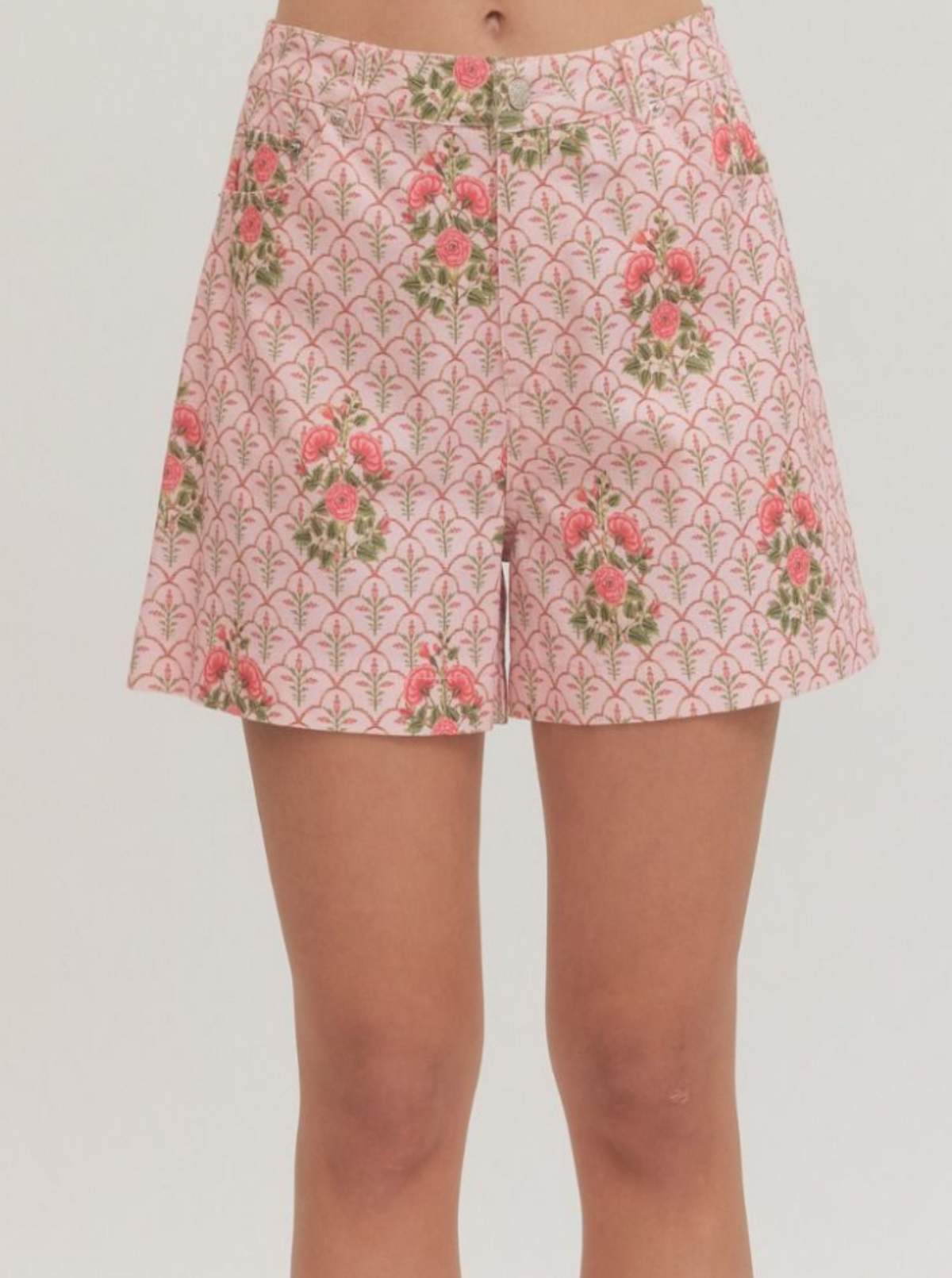 Floral Shorts | Pink
