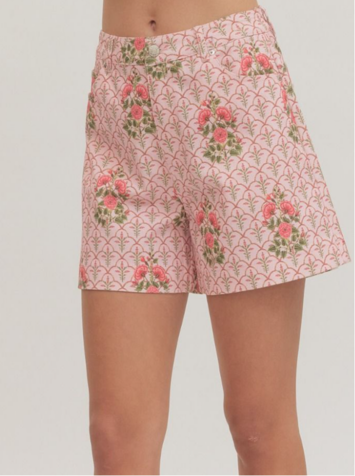 Floral Shorts | Pink
