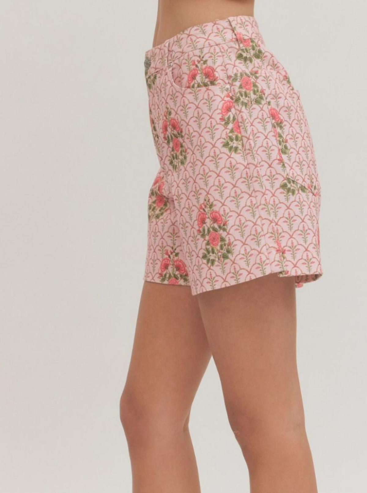 Floral Shorts | Pink