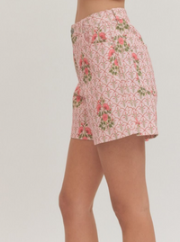 Floral Shorts | Pink