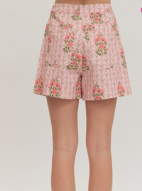 Floral Shorts | Pink