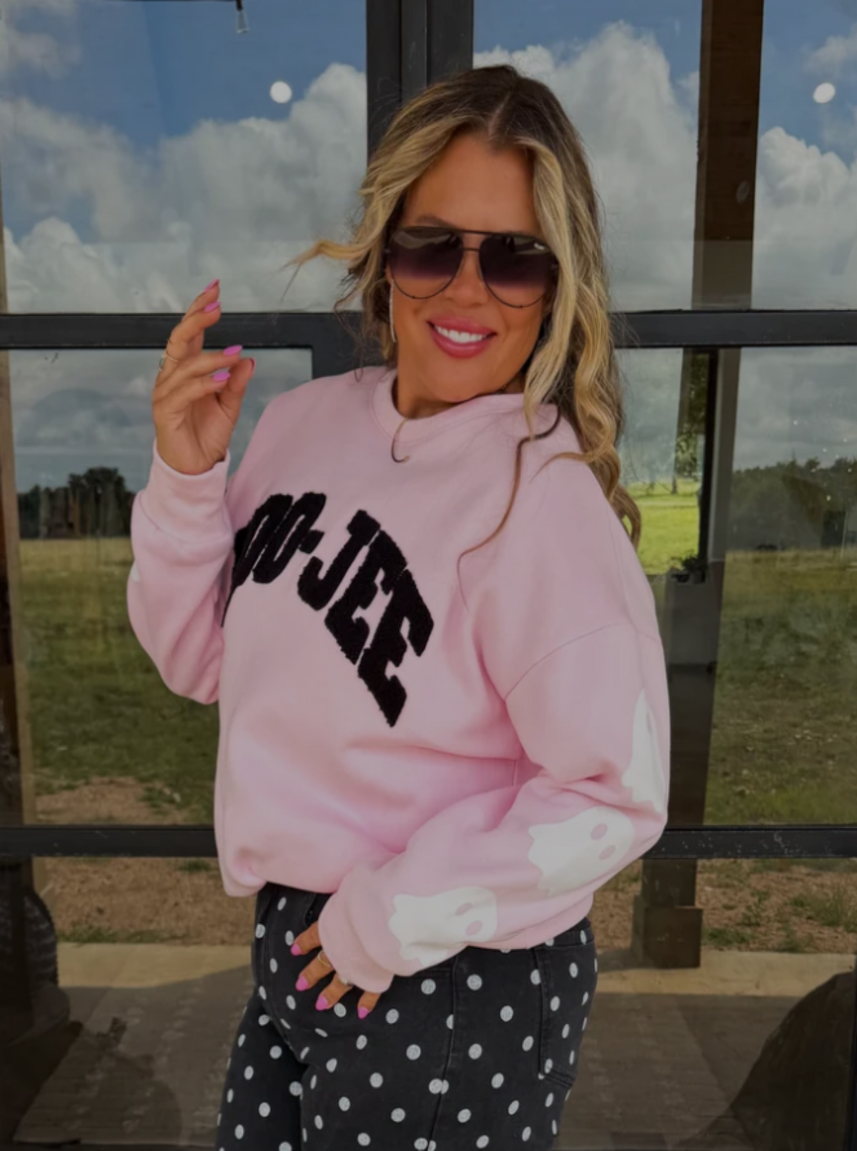 BOO-JEE Sweatshirt | Pink