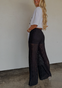 Lace Pants | Black