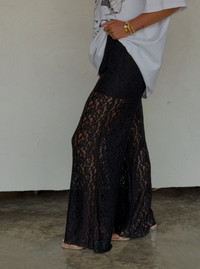 Lace Pants | Black
