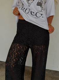 Lace Pants | Black