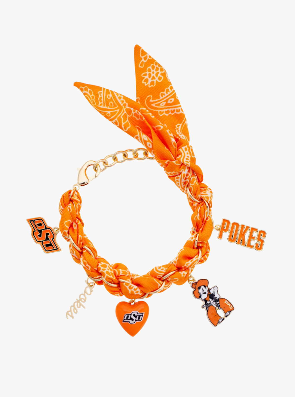 OSU Bandana Charm Bracelet