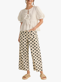 Polka Dot Wide Leg Pants