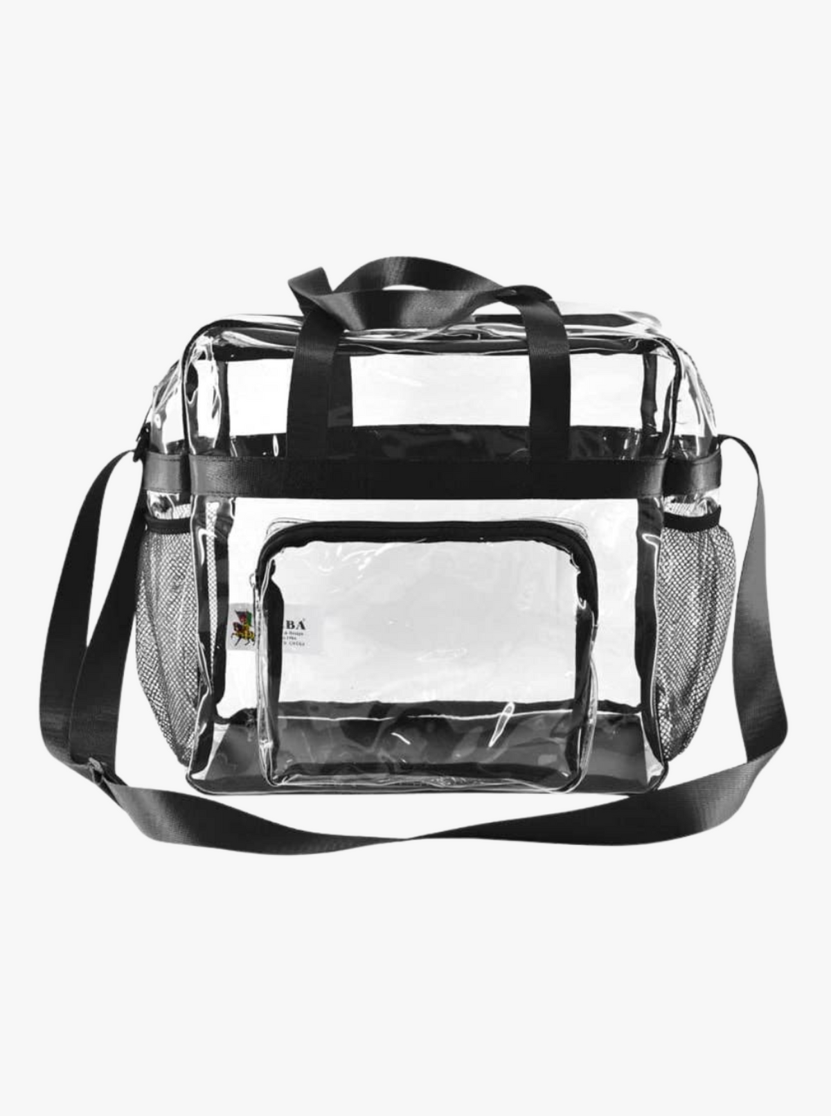 Medium Clear Bag | Black