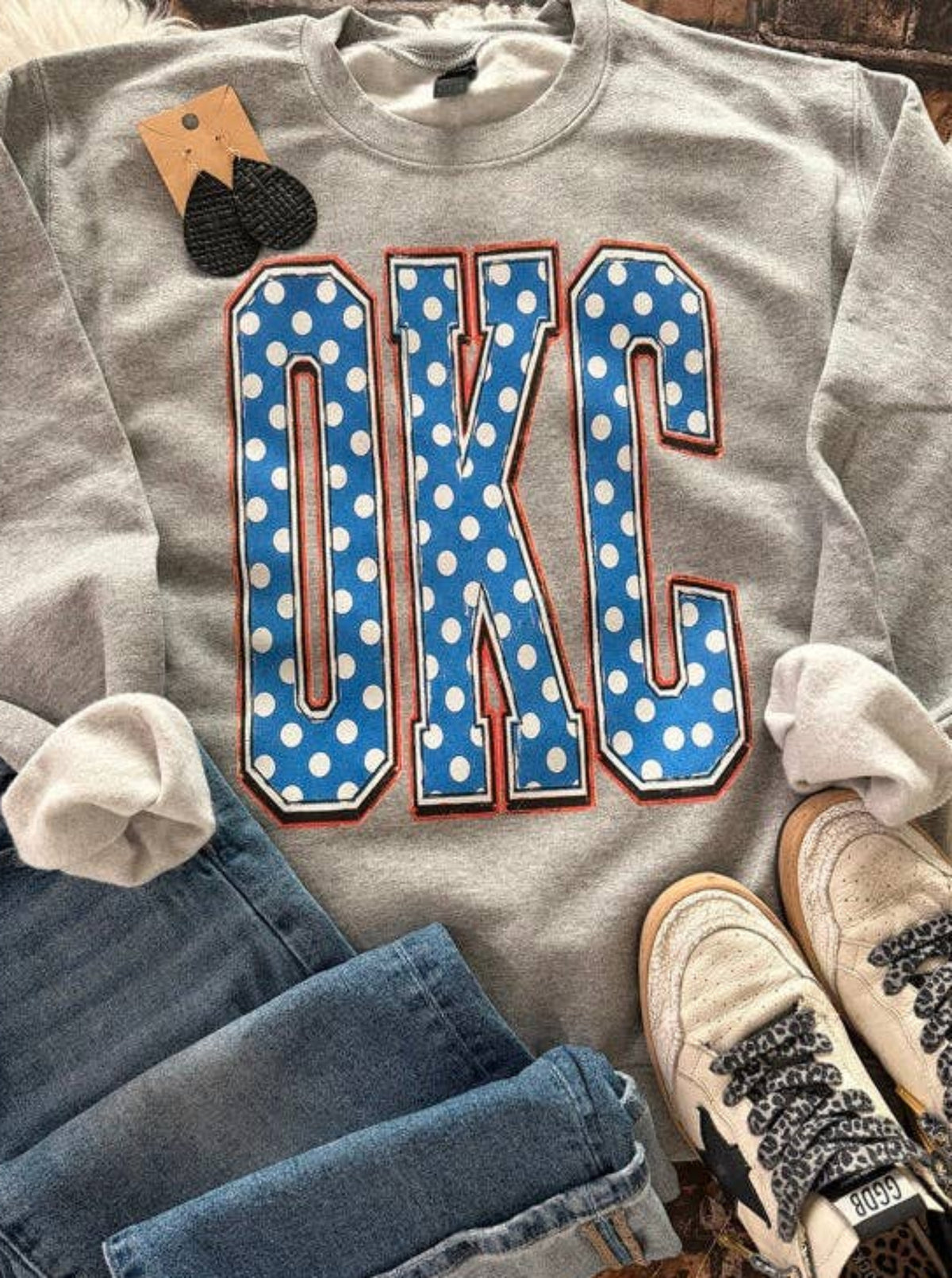 OKC Polka Dot Sweatshirt