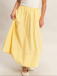 Striped Skirt | Yellow