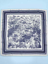 Toile Scarf | Navy