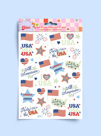 Patriotic Glow in the Dark Tattoos