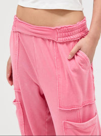 Lounge Cargo Pants | Pink